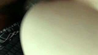 watching a milf take deep interracial breeding in pov style