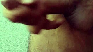 Ella Plays with My Cock's Pre-Cum While Recording Amateur Jerking Session