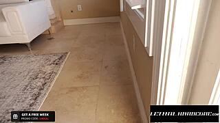 HOT PIGTAILED HORNY BABE FEELS INTENSE PLEASURE FROM STEPDAD'S HARD FUCKING