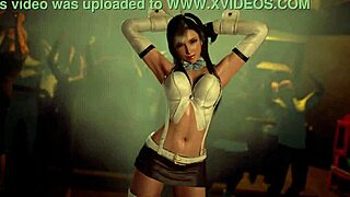 Hey, watch naughty Tifa dance in bunny outfit publicly