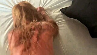 Blonde wife screams as she gives herself to her lover online