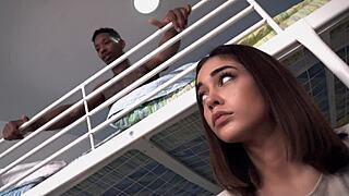 Horny roommate Anya Krey gets a quick hard pussy pounding