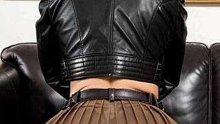 Art lessons illustrated in leather