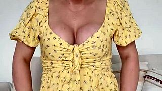 Brazilian milf dances while removing panties from her dress