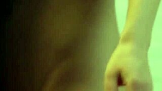 spying through the keyhole, caught stepsister hiding in bathroom for orgasm