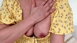 Brazilian milf dances while removing panties from her dress