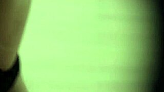 spying through the keyhole, caught stepsister hiding in bathroom for orgasm