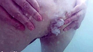 underwater anal milk enema gone wild