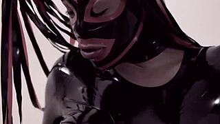 hey, wanna see this shemale in latex bang her boy?