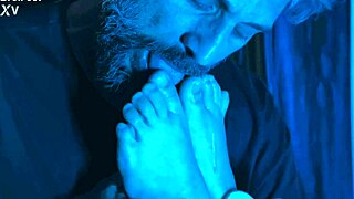 Craving intense pussy and feet attention as a slave in domination scene.