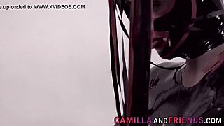 Shemale in Latex Bangs Her Boy Hard and Deep