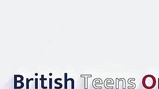 two british teens interact playfully