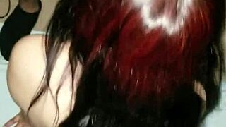 Submissive cheating wife sucks neighbor's cock