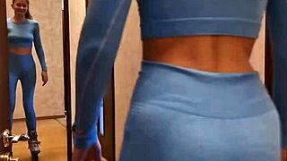 skating with the athletic girl next door in leggings