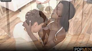 Hot black girl hooks up with young 18+ boy Popmen1 for a wild party night