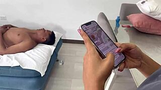 Latina masseuse rides and licks BBC