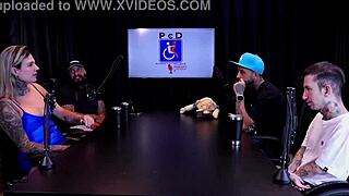 couple holds hands while squirting