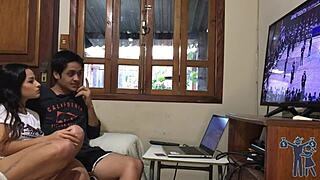 Homemade milf with monster cock subtitled