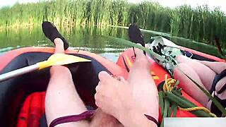 i was shocked by rafting handjob and huge cumload