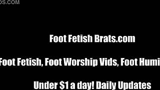 Can You Handle This Sexy Girl Girl Foot Worship Session?