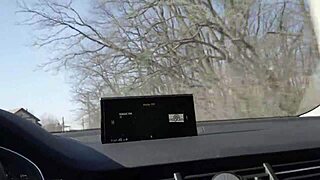 Can You Drive While This Blonde MILF Sucks Your Cock And Swallows Cum Outdoors?