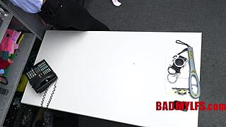 Milf in garage punished and blackmailed after being caught