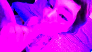 Cute alternative teen with huge tits fucks lucky guy and gets creamy facial.