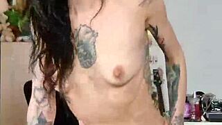 Tall Skinny Girl Rides To Moaning Orgasm!