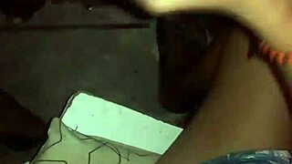 married woman caught cheating while sucking alone at home