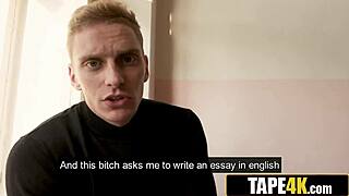 Pervy Student Collars Hot Mature Tutor for Kinky Fun