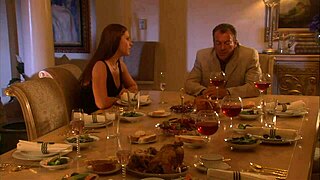 Watch this brunette milf get fucked hard in the living room