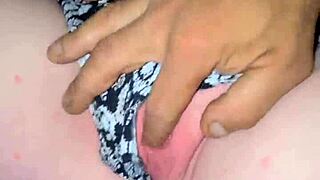 Pillow play turns outdoor with bbw fingering her pussy and tits until squirting