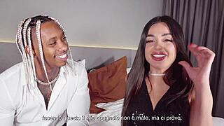 Chatting with Martina Smeraldi before a hot session