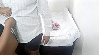 friends stepdaughter bent over for cock in her tight pussy