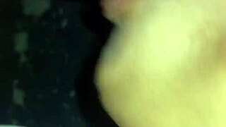 married woman caught cheating while sucking alone at home