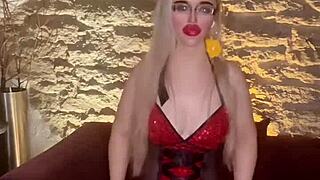 Blonde Celebrity Findom Goaldigger Controls with Christmas Song Domination. Her Fetish Power Shines.