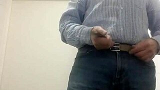 solitary european amateur performs striptease