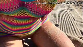 Hot milf on the beach!