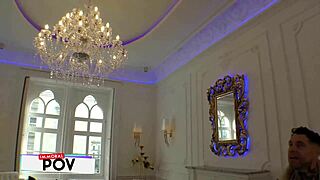 Dean Joins Homemade 3some Riding Cock Doggystyle with Big Pussy Lips