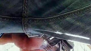 Real behind-the-scenes outdoor deepthroat blowjob leads to horny fucking and facial with monster cock.