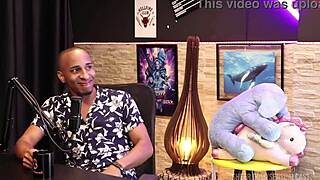 sensual cast with negro top delicia in sheer red