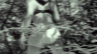 Real behind-the-scenes outdoor deepthroat blowjob leads to horny fucking and facial with monster cock.