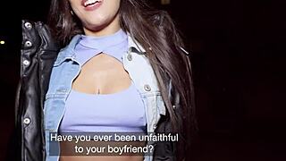 big ass nuria millan cheats with public blowjob on big dick