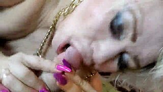 Is this Peter Stone's wife deepthroating?