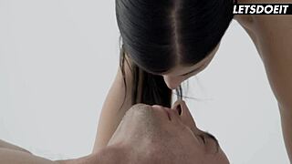 hey, check out sweet babe caprice taking her bf's huge cock like a pro