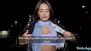 big ass nuria millan cheats with public blowjob on big dick