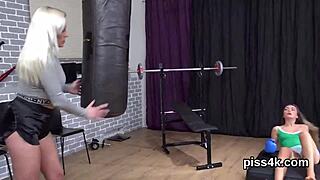 Nice Lezzie Girls Covered In Pee Squirt Wet Twats