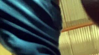 african teen in standing doggy position