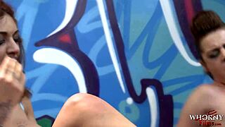 British harlots audition for group sex at whornyfilms.