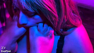 Even smoking, i worship your feet with sucking and gagging